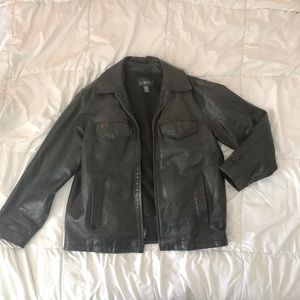 J. Crew black leather jacket